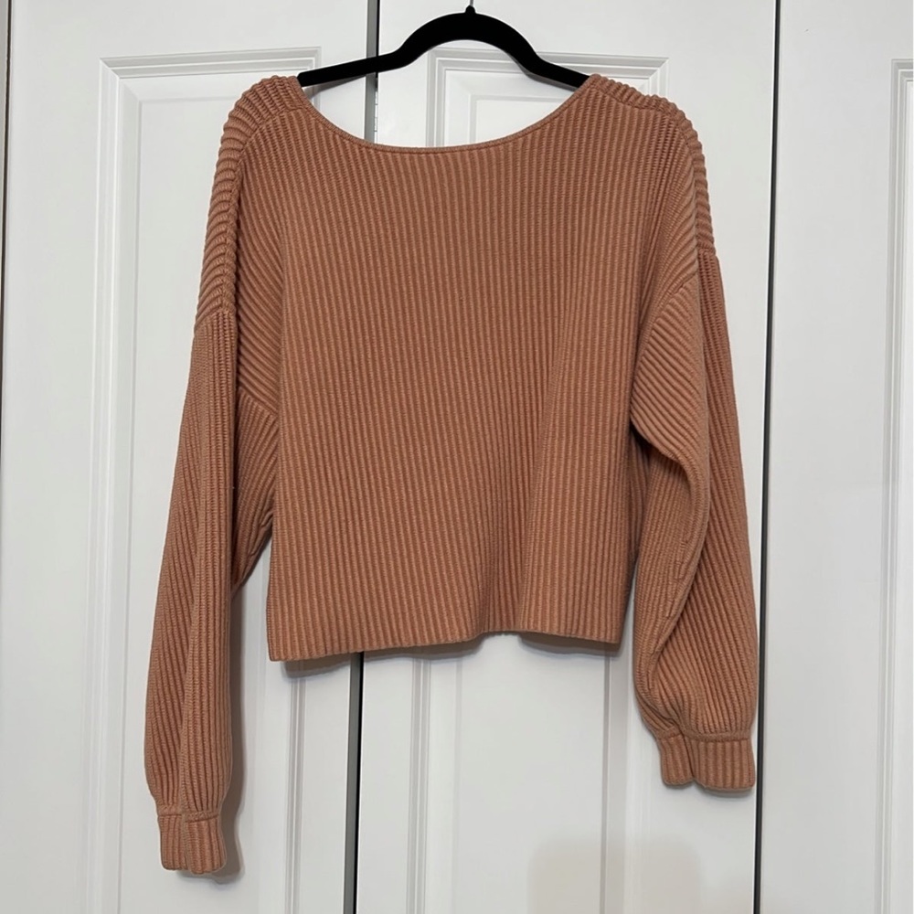 Lunya Cozy Cotton Silk Reversible Pullover Light Pink OS